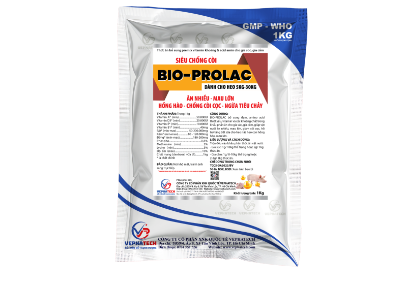 BIO-PROLAC  CHỐNG CÒI GIA SÚC, GIA CẦM